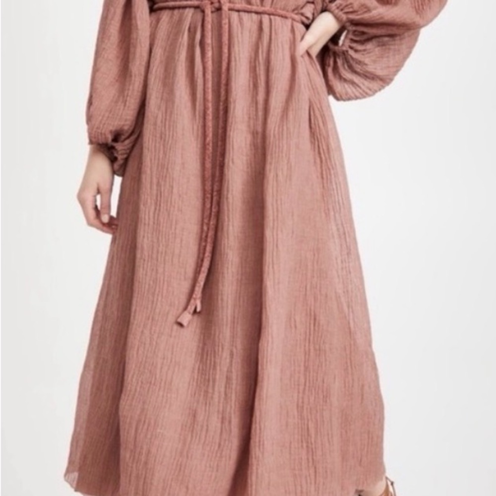 Tory Burch Dusty Rose Long Sleeve Dress